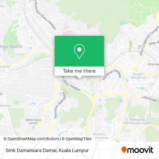 Smk Damansara Damai map