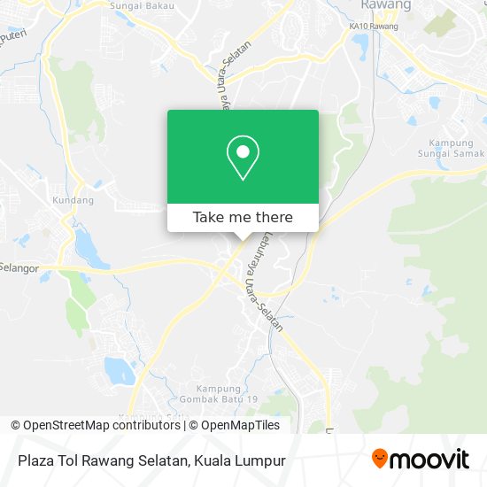 Plaza Tol Rawang Selatan map