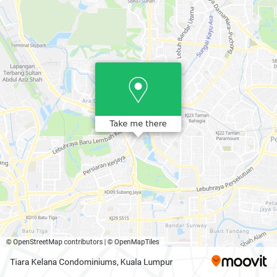 Tiara Kelana Condominiums map