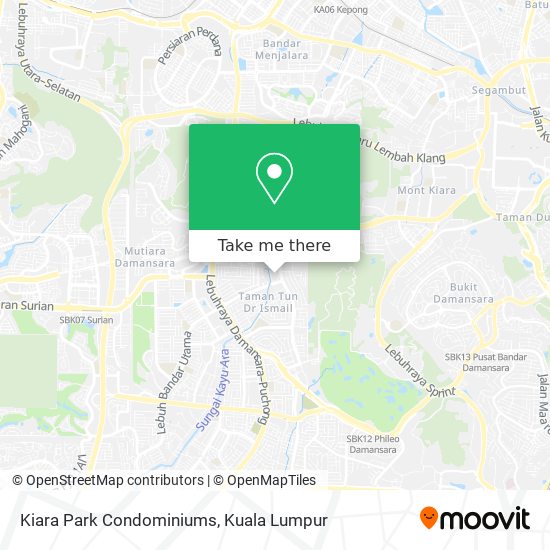 Kiara Park Condominiums map