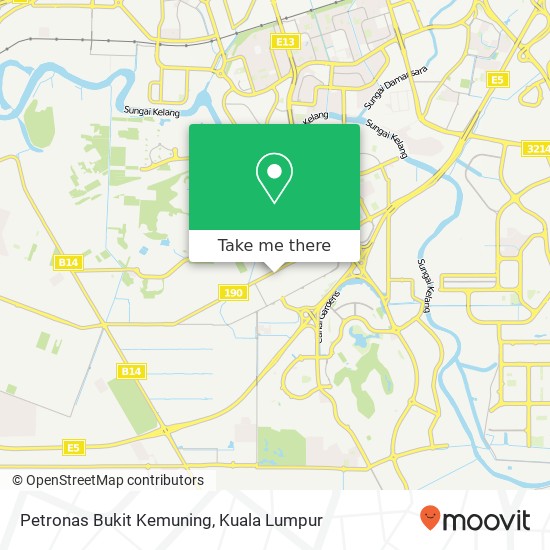 Petronas Bukit Kemuning map