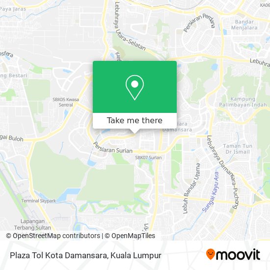 Peta Plaza Tol Kota Damansara