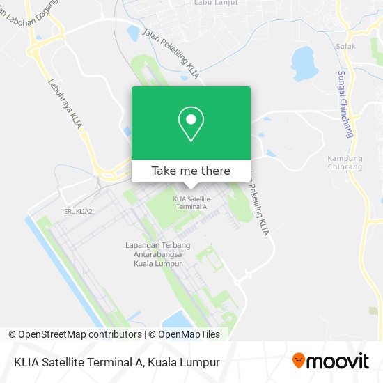 KLIA Satellite Terminal A map