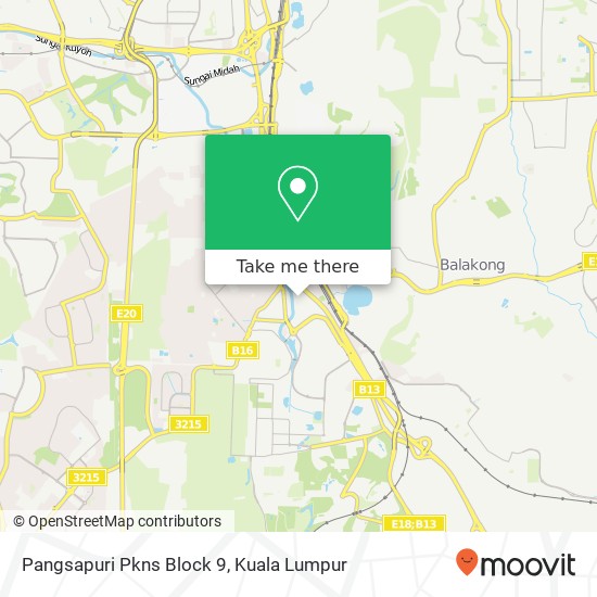 Pangsapuri Pkns Block 9 map