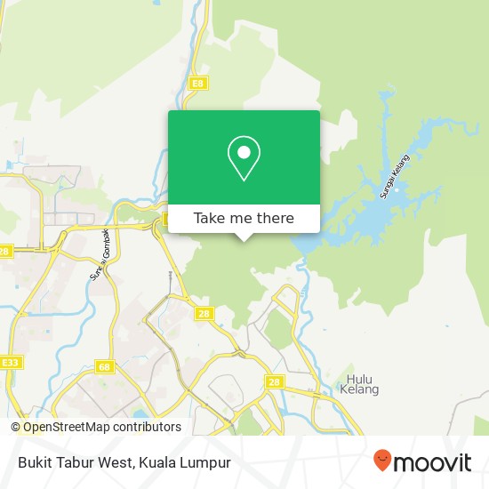 Peta Bukit Tabur West