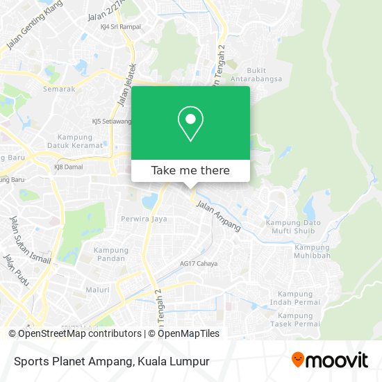 Sports Planet Ampang map