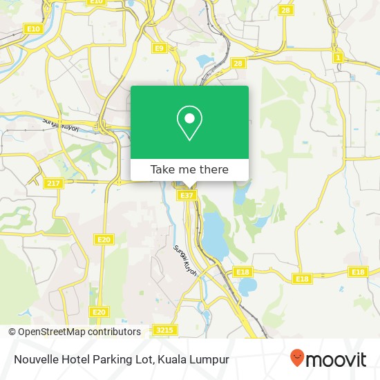 Nouvelle Hotel Parking Lot map