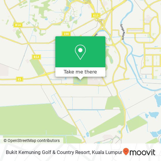 Bukit Kemuning Golf & Country Resort map