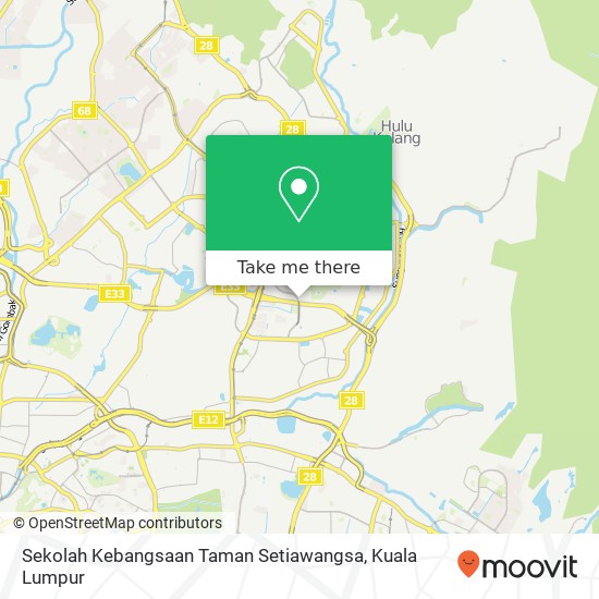 Sekolah Kebangsaan Taman Setiawangsa map