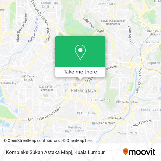 Kompleks Sukan Astaka Mbpj map