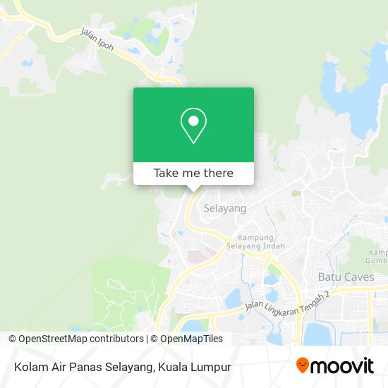 Kolam Air Panas Selayang map