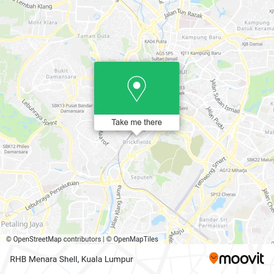 RHB Menara Shell map