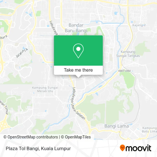 Plaza Tol Bangi map