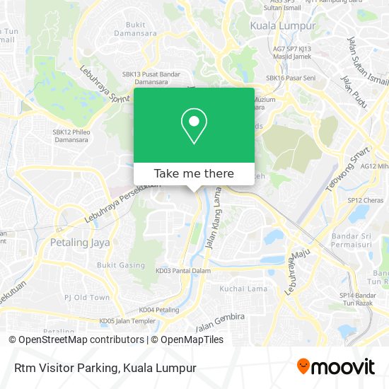 Rtm Visitor Parking map