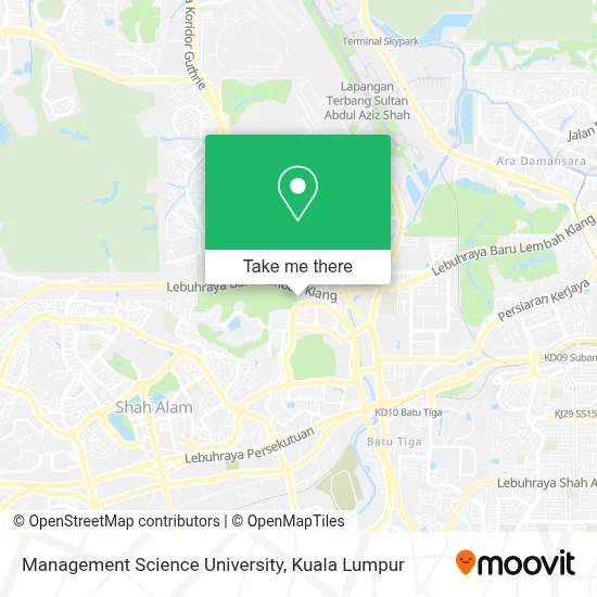 Management Science University map