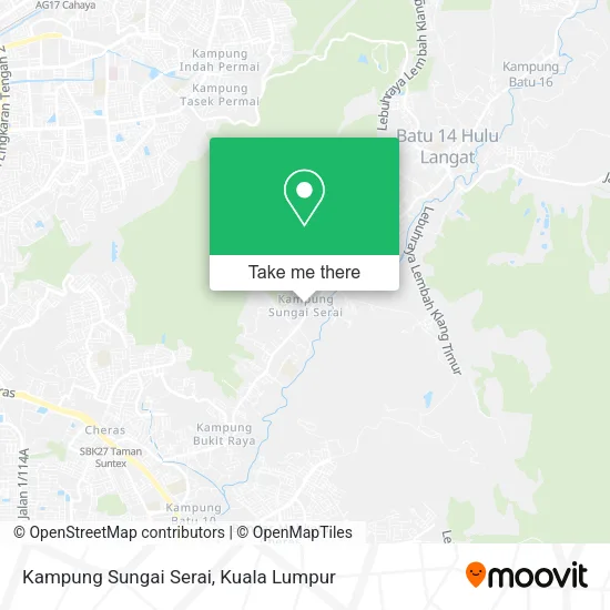 Kampung Sungai Serai map
