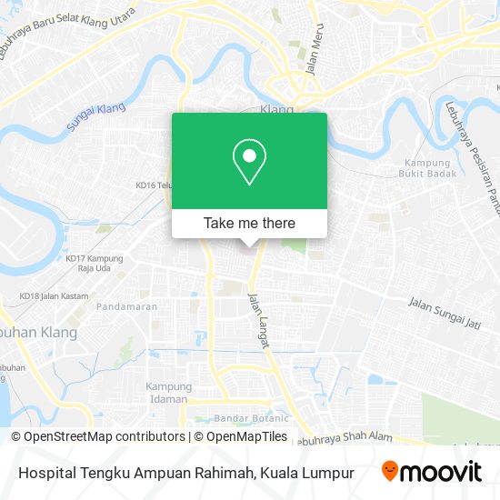 Hospital Tengku Ampuan Rahimah map
