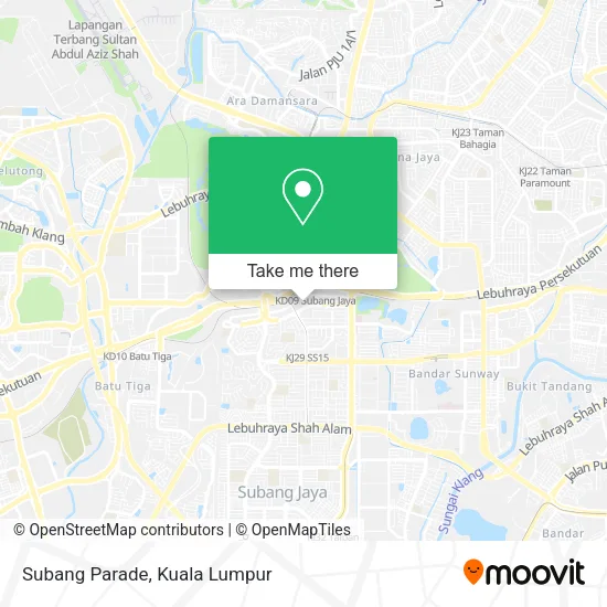 Subang Parade map