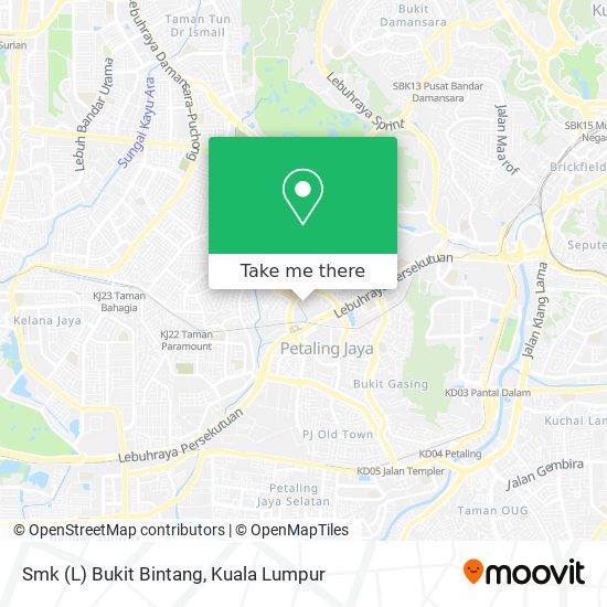 Peta Smk (L) Bukit Bintang