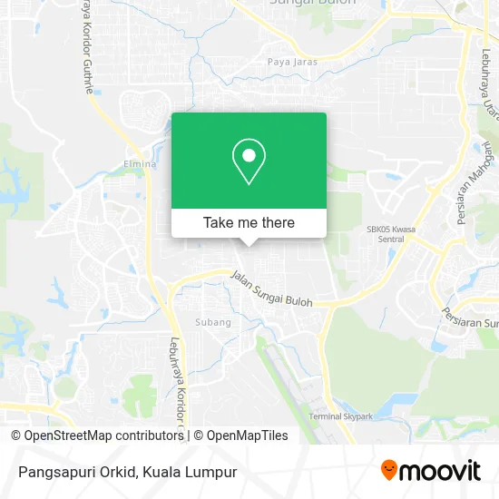 Pangsapuri Orkid map