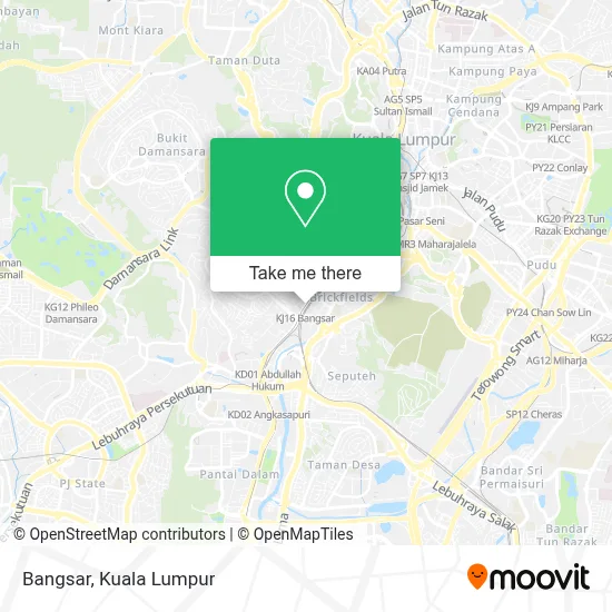 How to Get to Bangsar in Kuala Lumpur by MRT & LRT, Bus or Train?