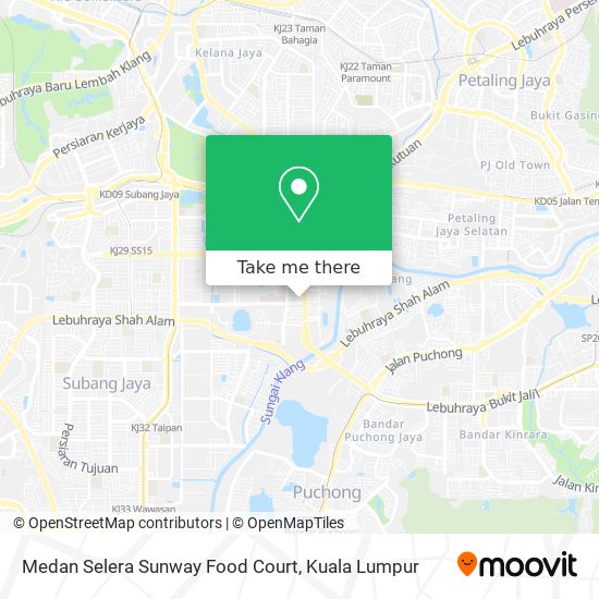 Peta Medan Selera Sunway Food Court