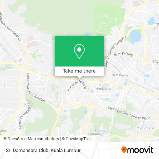 Sri Damansara Club map