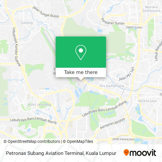 Petronas Subang Aviation Terminal map