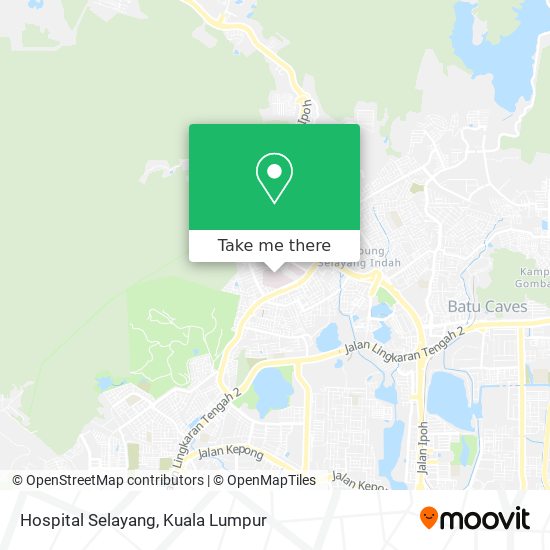 Hospital Selayang map