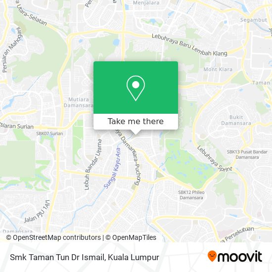 Peta Smk Taman Tun Dr Ismail