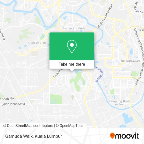 Gamuda Walk map
