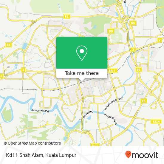 Kd11 Shah Alam map