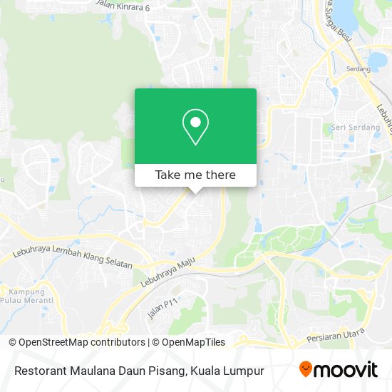 Restorant Maulana Daun Pisang map