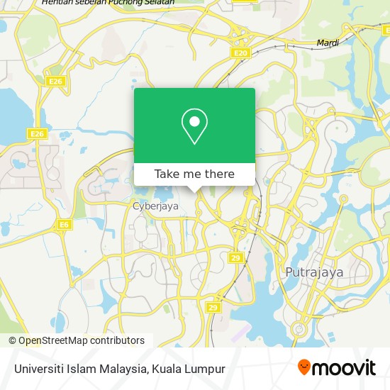 Peta Universiti Islam Malaysia