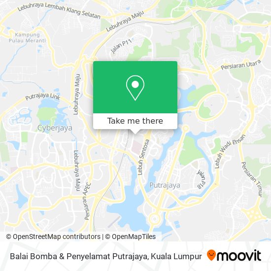 Peta Balai Bomba & Penyelamat Putrajaya
