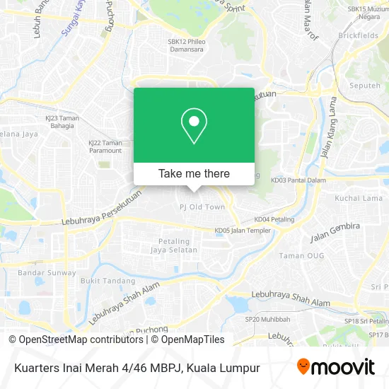 Kuarters Inai Merah 4/46 MBPJ map