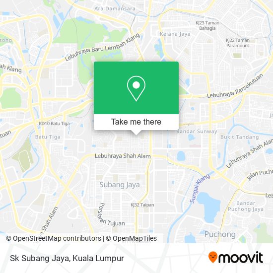 Sk Subang Jaya map