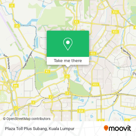 Peta Plaza Toll Plus Subang