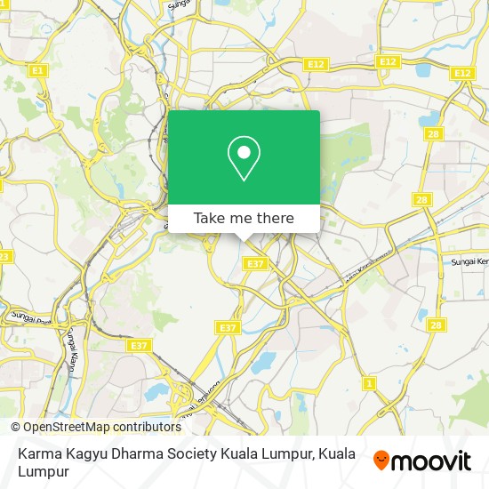 Karma Kagyu Dharma Society Kuala Lumpur map