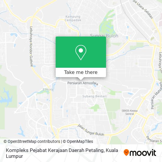 Peta Kompleks Pejabat Kerajaan Daerah Petaling