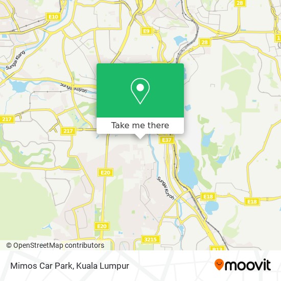 Mimos Car Park map