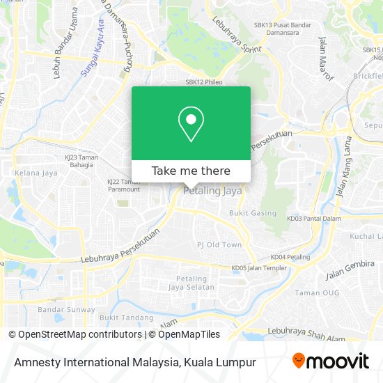 Peta Amnesty International Malaysia