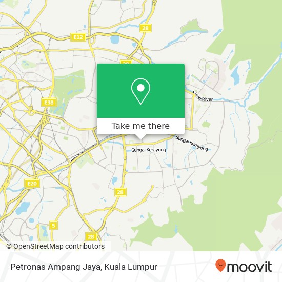 Petronas Ampang Jaya map