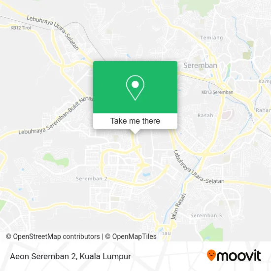 Aeon Seremban 2 map