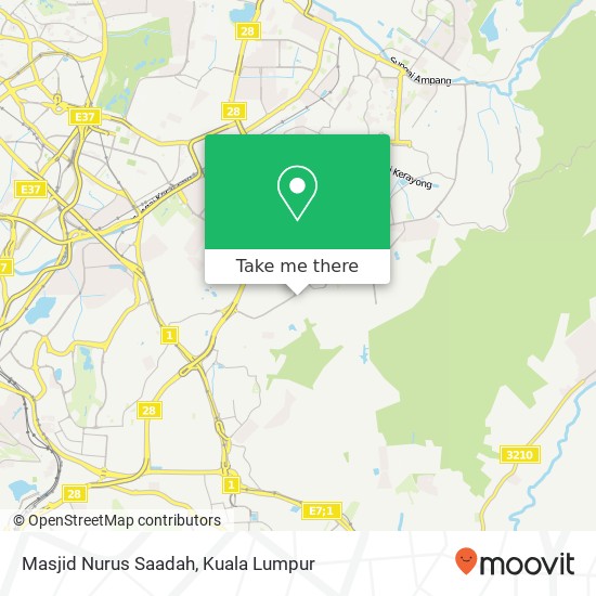 Masjid Nurus Saadah map