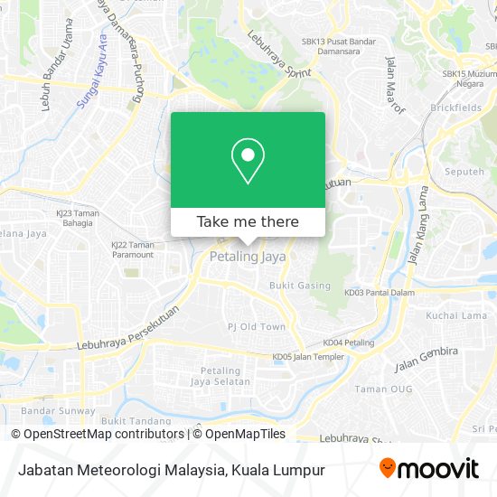 Peta Jabatan Meteorologi Malaysia