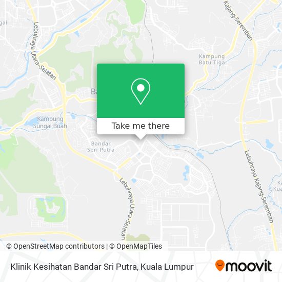 Klinik Kesihatan Bandar Sri Putra map
