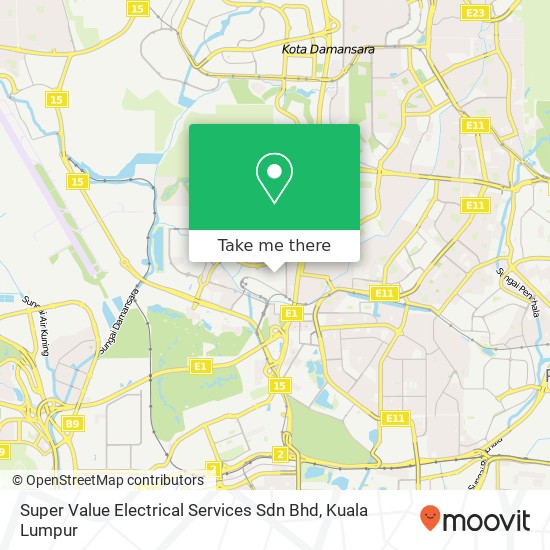 Super Value Electrical Services Sdn Bhd map
