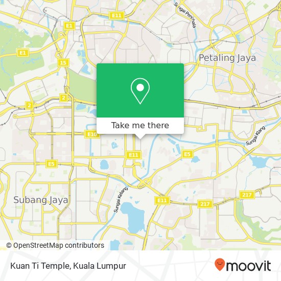 Kuan Ti Temple map