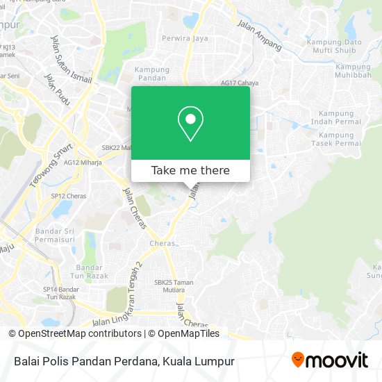 Balai Polis Pandan Perdana map